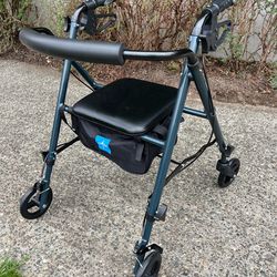 Medline 4 wheeled walker, new