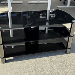 3 Tier Tempered Glass TV Stand 