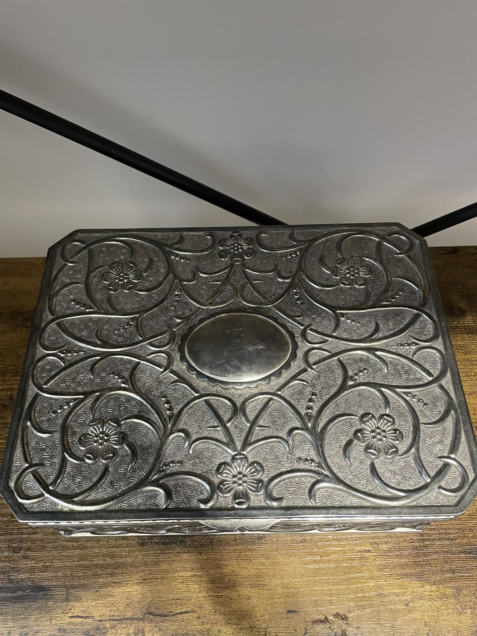 Vintage Godinger Silver Plated Large Jewelry Box