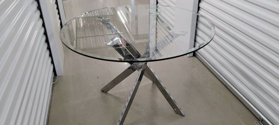 Round Glass Table