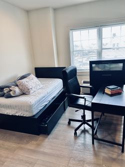RU Living Furniture Blowout! Bed, Desk, Wardrobe - $75 