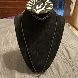 Stainless Steel Cross Necklace And Bracelet Set 