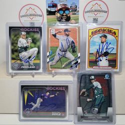 Rockies In Person Autographs Baseball Cards 
