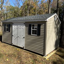 8x16 Vinyl Siding Shed 