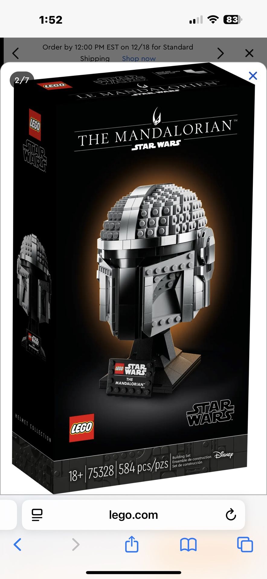 Lego Mandalorian Helmet