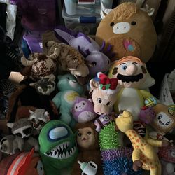 Large Lot Of Children’s Plush Toys Stuffed Animals