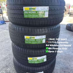 255/45R20 TBB A/S Set of Tires Installed and Balanced Set de Llantas Nuevas Instaladas y Balanceadas