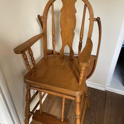 Antique Wooden Highchair 