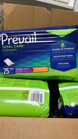 Prevail total care underpads