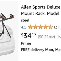 2-Bike Trunk Mount Rack