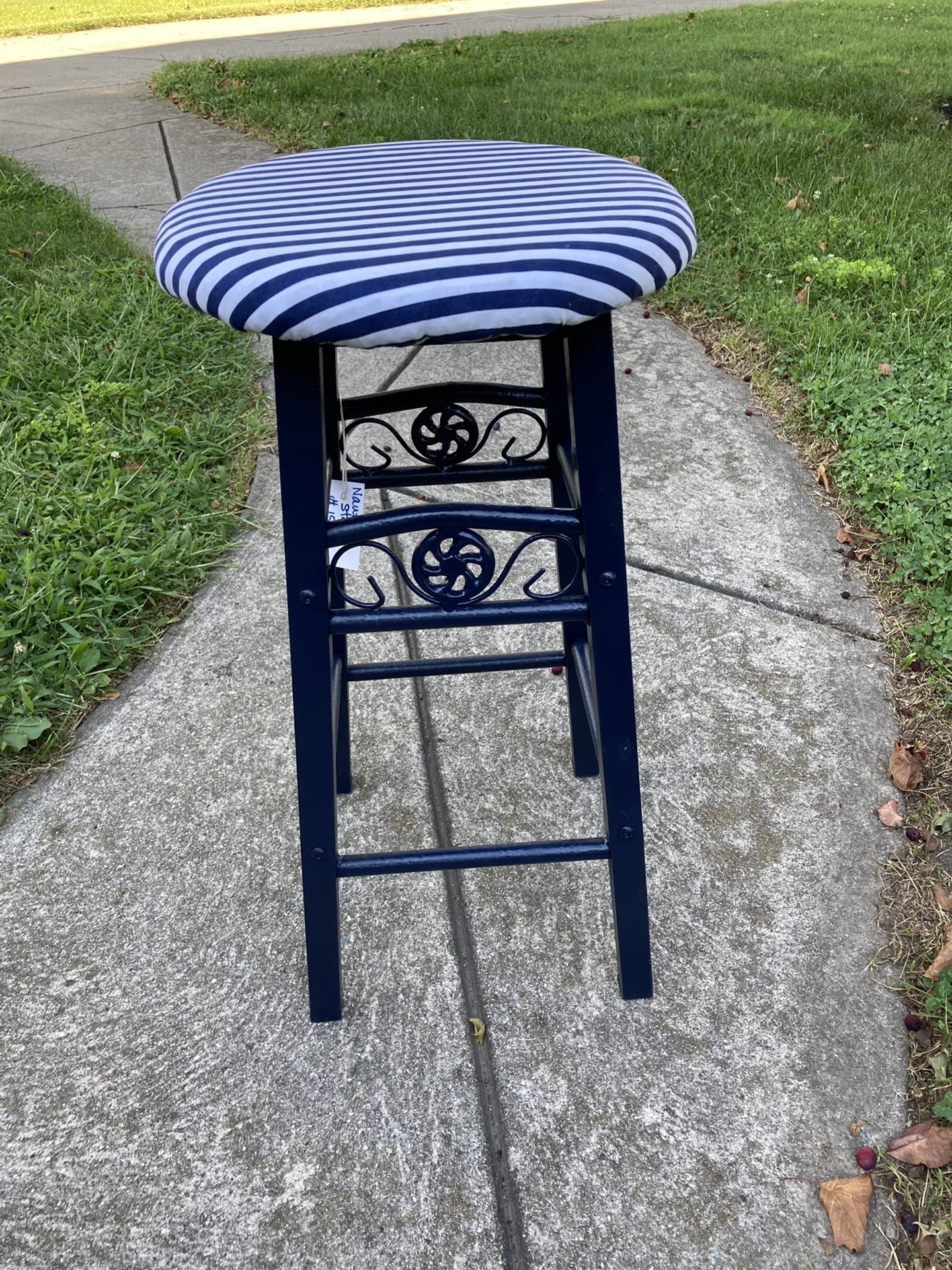 Nautical Metal Stool