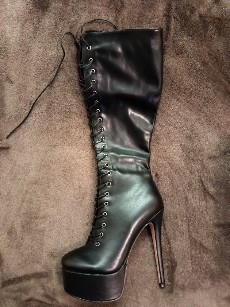 Ann Creek "Niwen" Leather Platform Heels SZ10 - BRAND NEW NEVER WORN