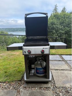 Weber Spirit E-210 Black 2 -Burner Liquid Propane Gas Grill With 2 Tanks