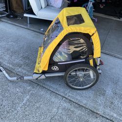 double child bike trailer