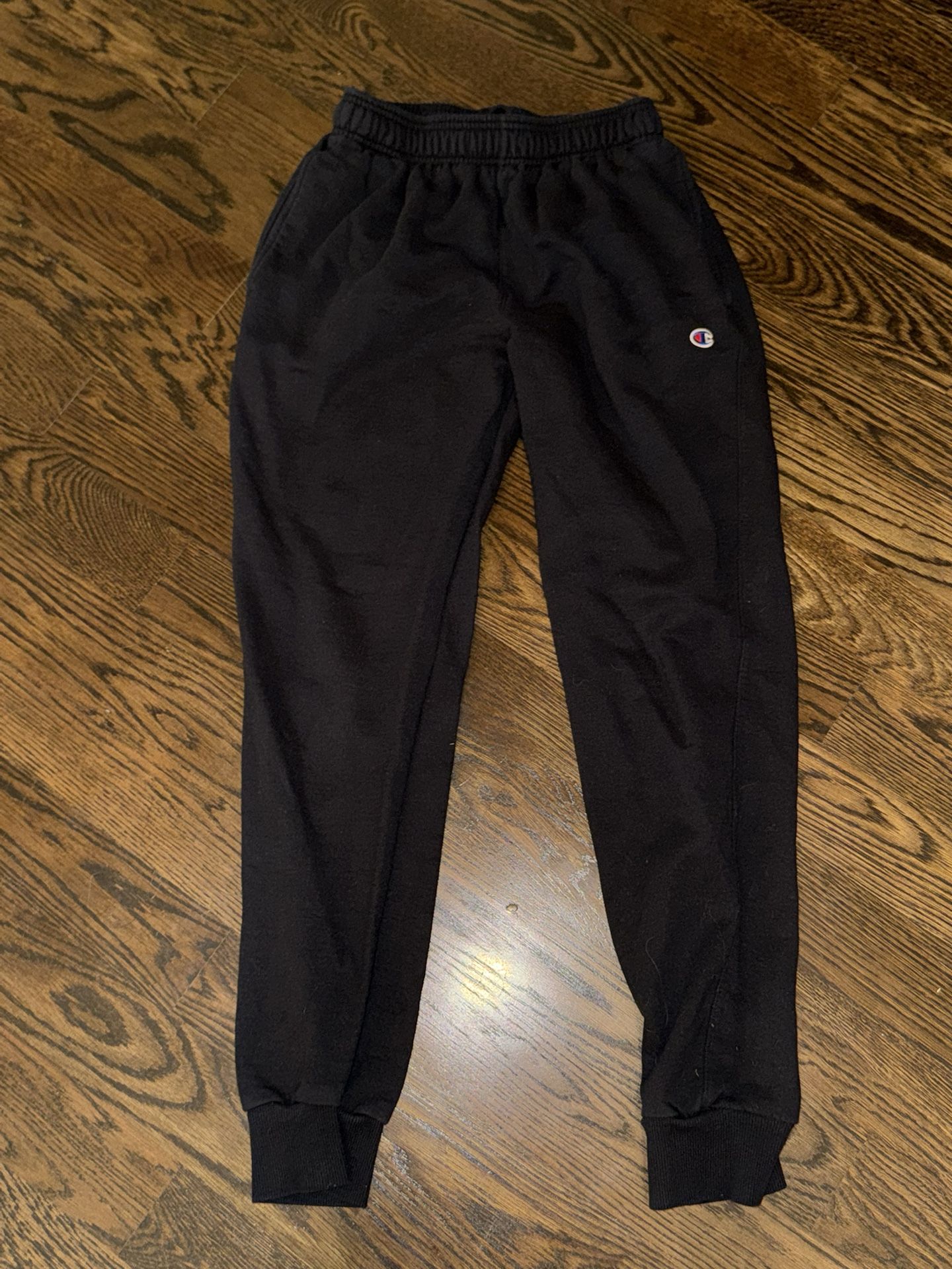 Men’s Champion Black Sweatpants Joggers, Size Medium 