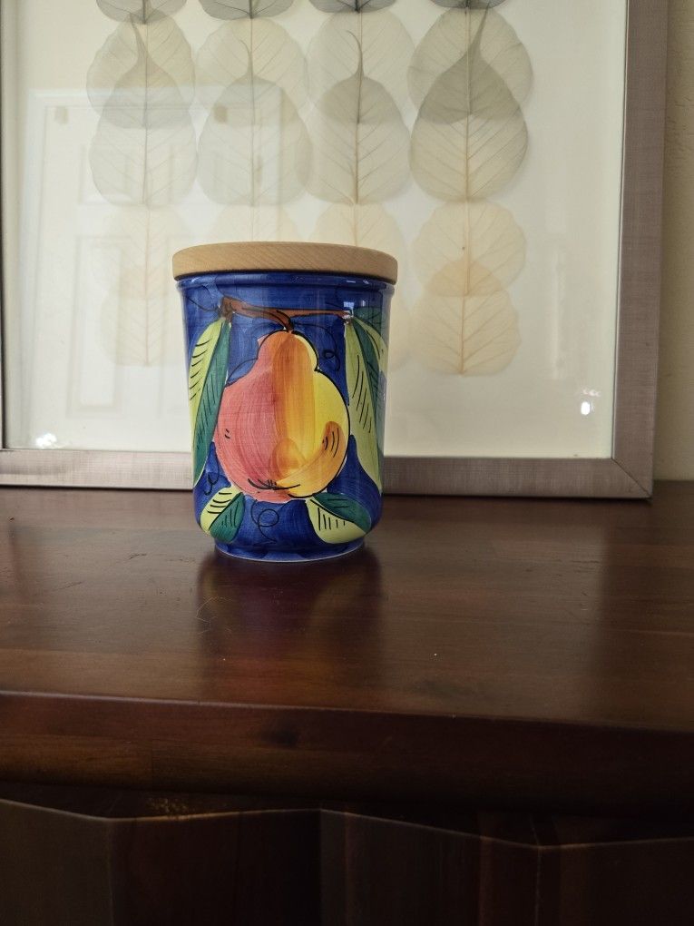 Starbucks Ceramic Canister β Made in Italy, Hand Painted
