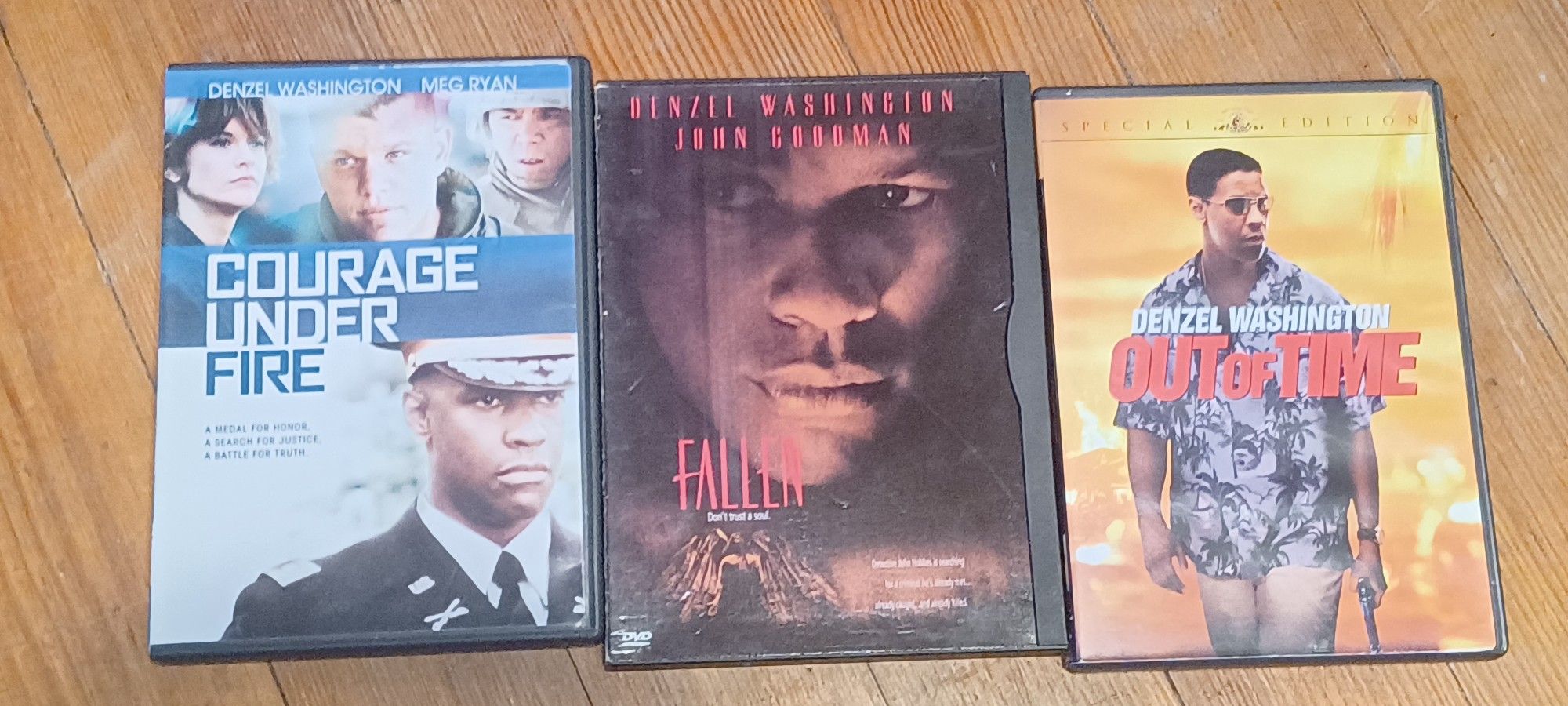 Denzel Washington 3 Movie Lot Out Of Time Courage Fire