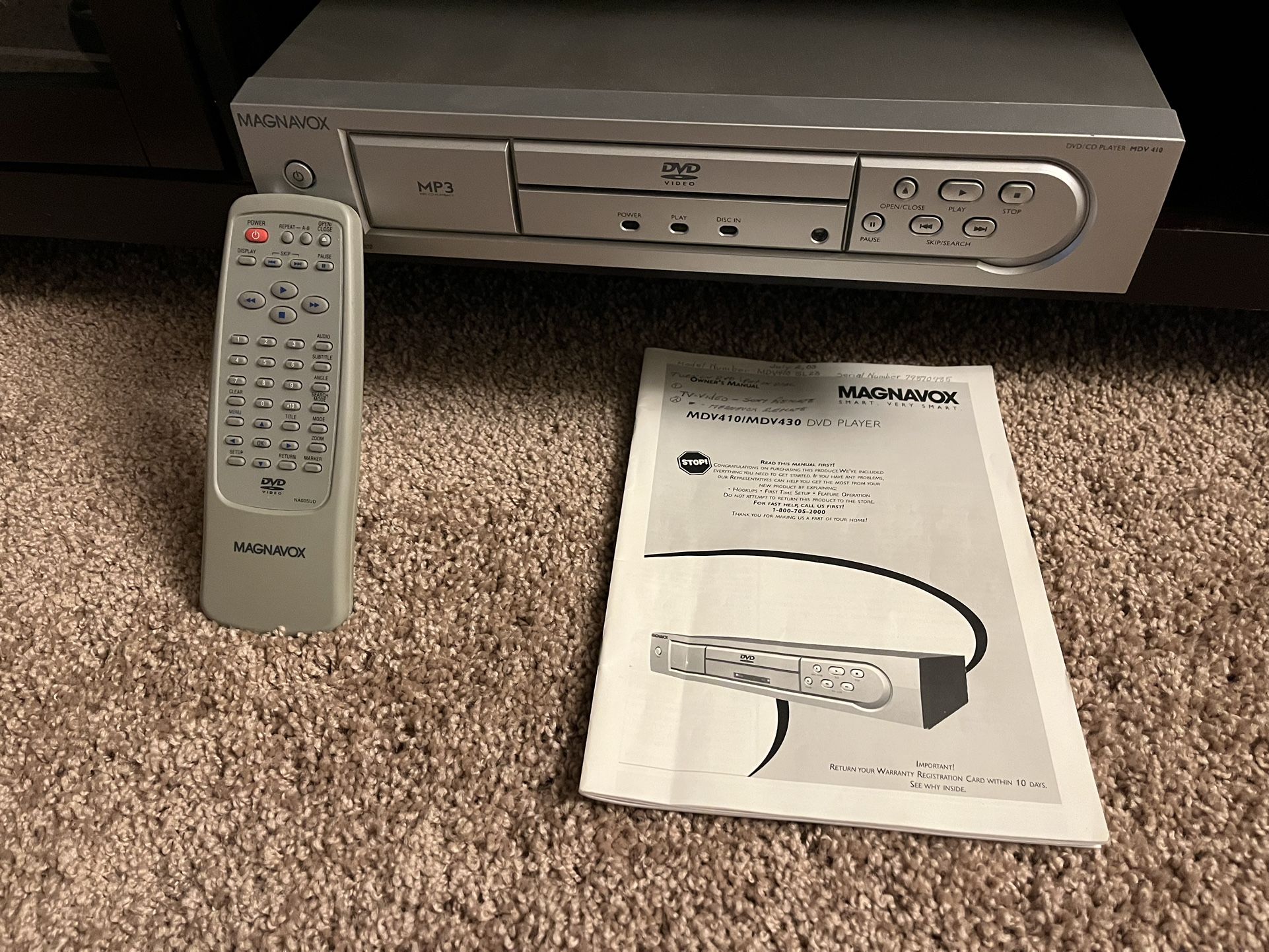 Phillips Magnavox DVD Player