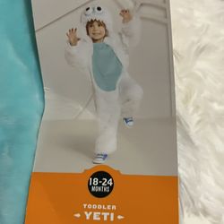 Hyde and Eek Boutique Toddler Yeti Jumpsuit Halloween Costume Size 18-24 Months