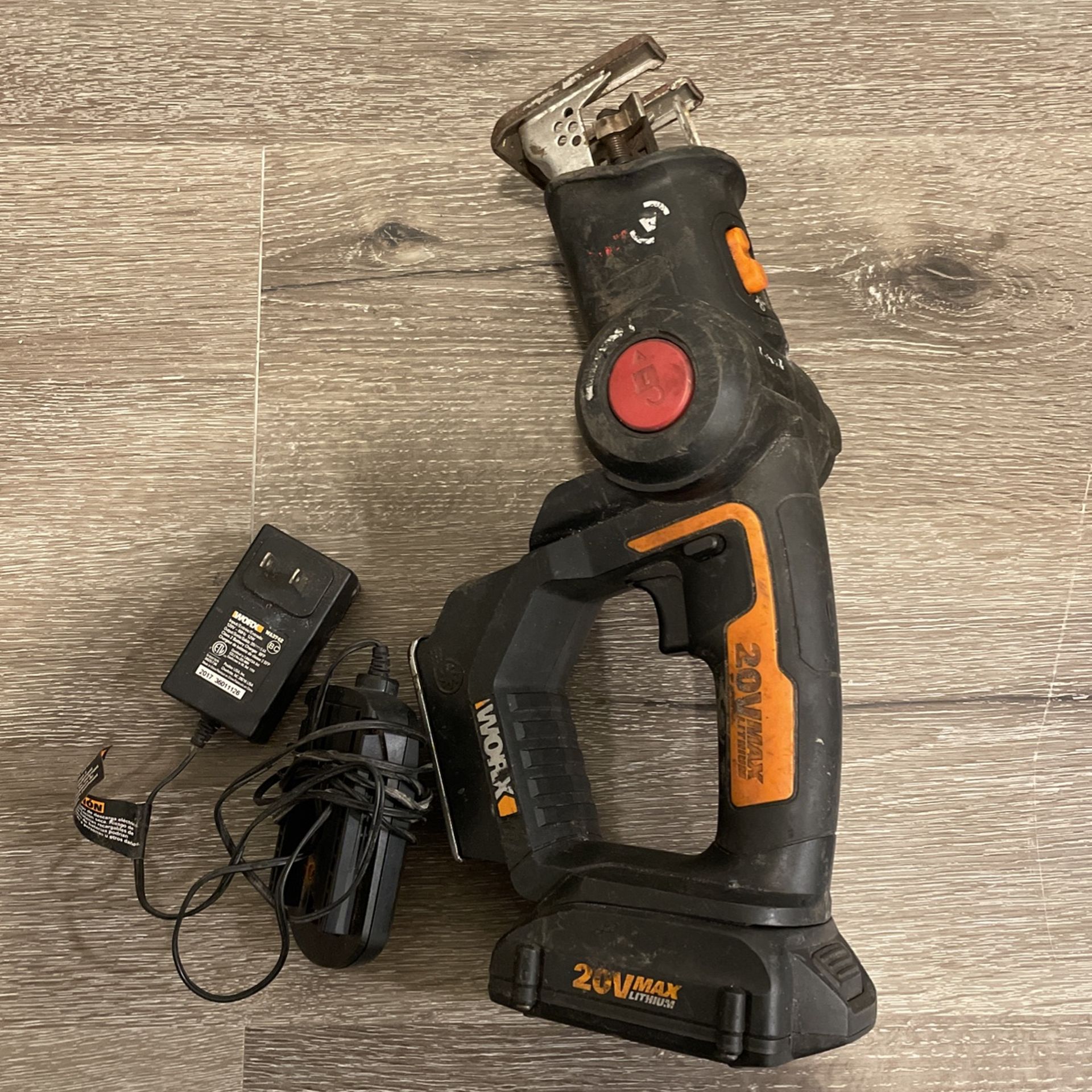 New WX550L.9 20V AXIS 2-in-1 Reciprocating Saw and Jigsaw Cordless Tool