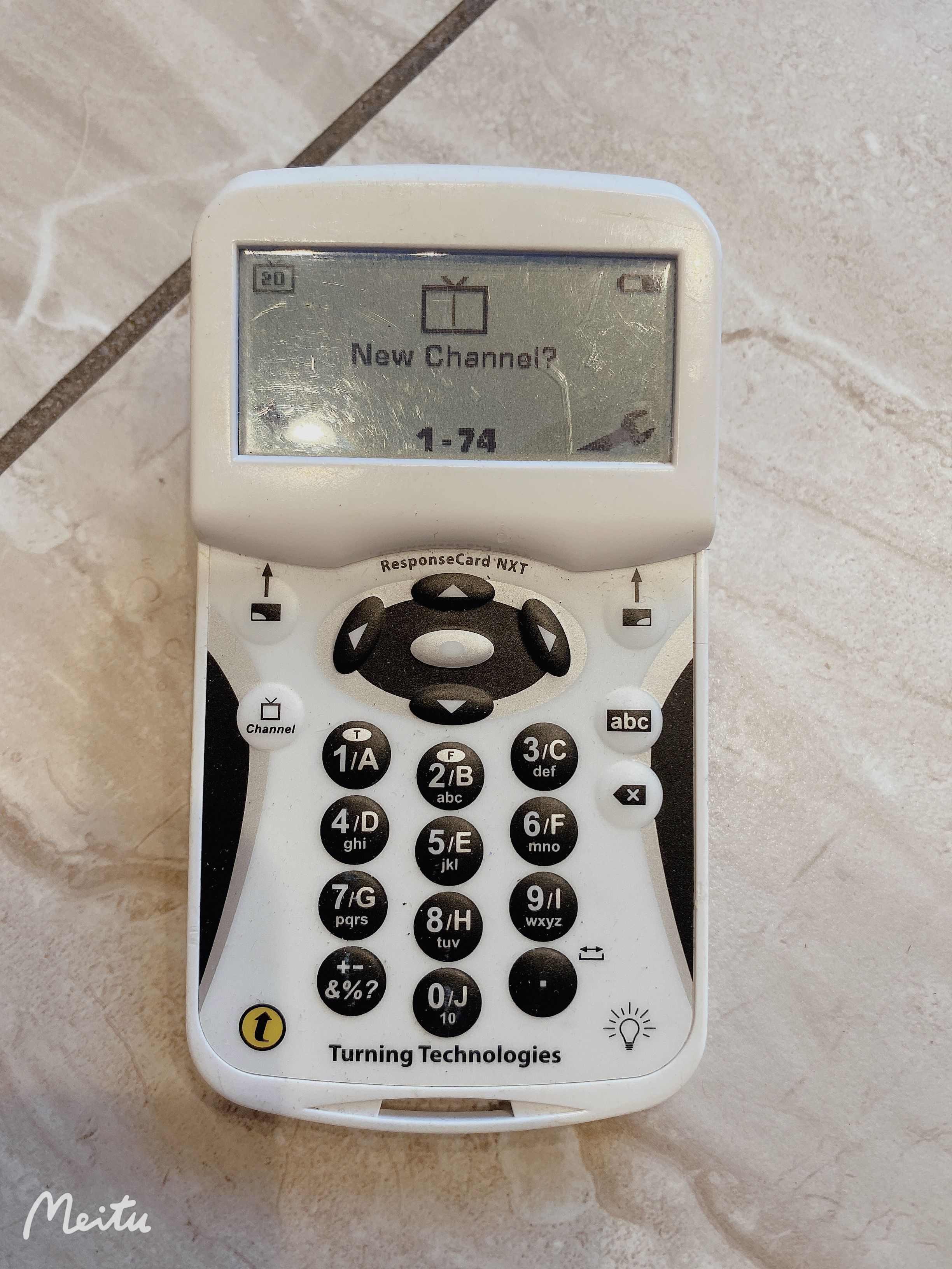 Turning Technologies Response Card RF LCD Clicker PN: RCXR-03