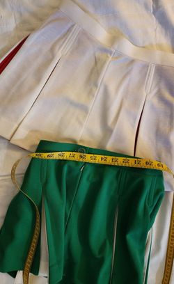 2pcs Asics Tennis skirts white/red & Green/white