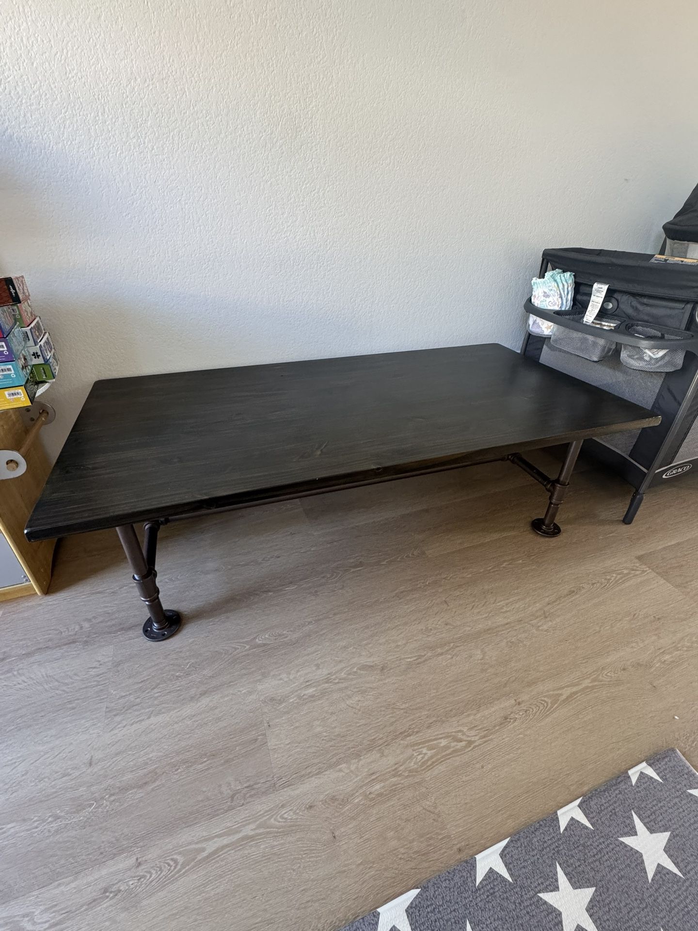 Wood Coffee Table (brown Handmade)