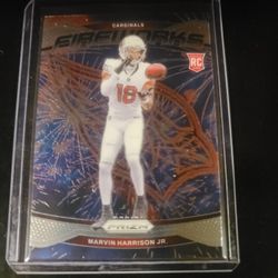 Marvin Harrison Jr: Panini Prizm Fireworks RC