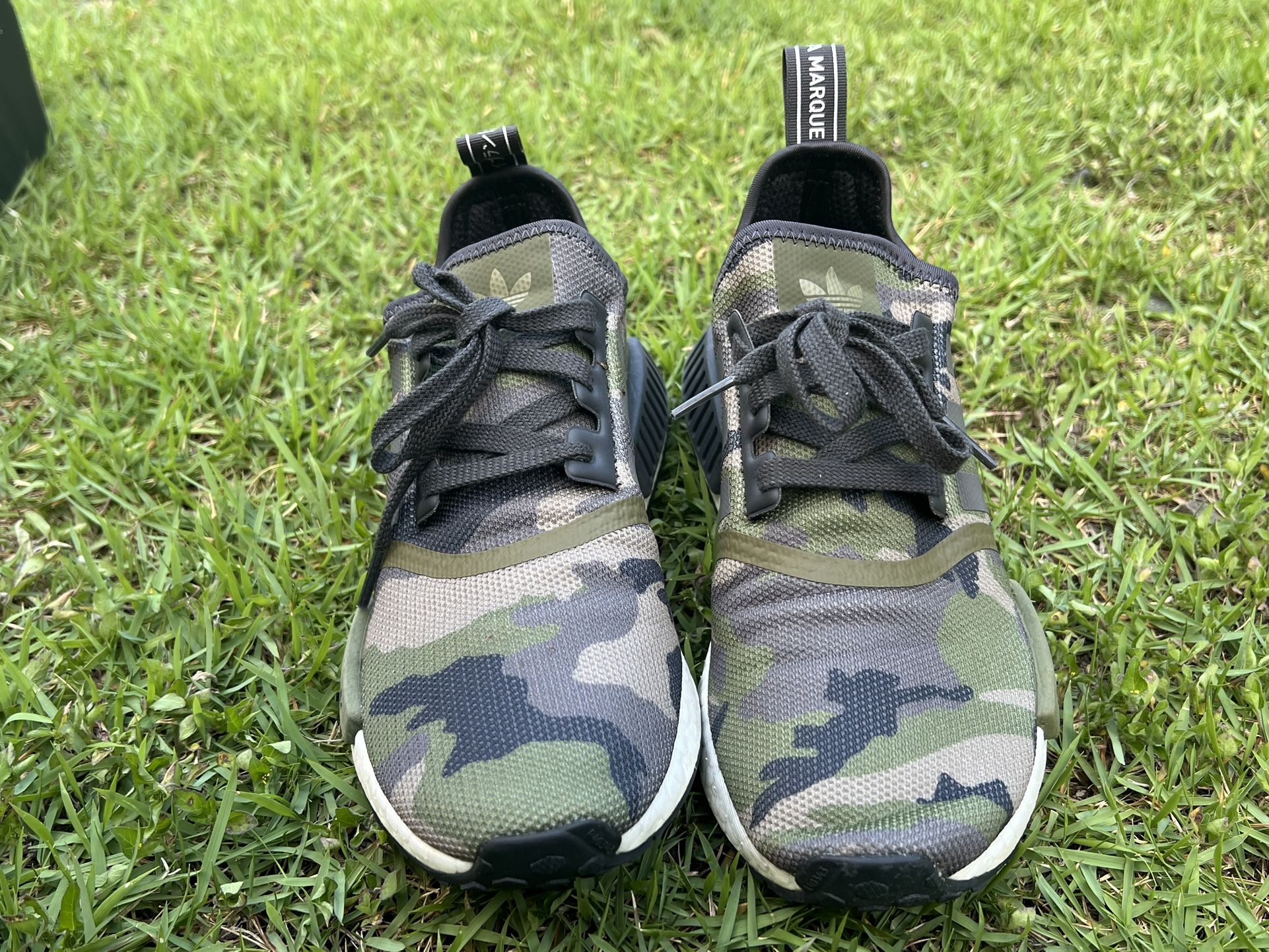 Camo Adidas NMD - Size 7y 
