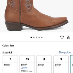 Dingo Gold Rush Men's Leather Boots, Size: 9.5