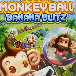 Super Monkey Ball: Banana Blitz (Nintendo Wii, 2006) Complete W/ Manual