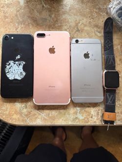 Lot of 3 iPhones and Apple Watch