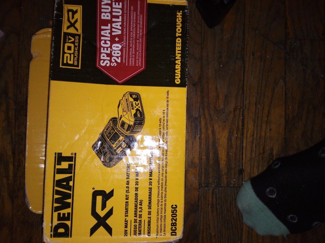 DeWalt XR 20v Brushless Battery And Charger