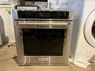 KITCHENAID Single Electric Wall Oven in PrintShield Stainless Model #W10643496