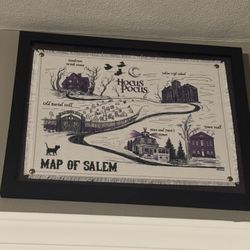 Hocus Pocus Map Framed