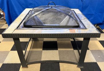 Fire Pit Table with Cover