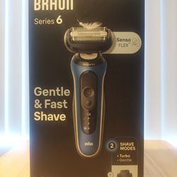 BRAUN Series 6 Senso Flex Wet/Dry Electric Shaver Trimmer Shaving 6120s *NEW*