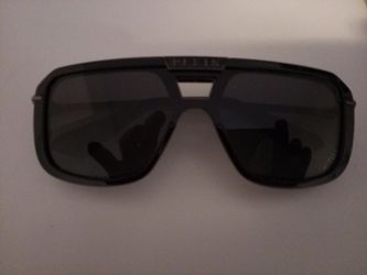 Philipp Plein Black Shield Sunglasses
