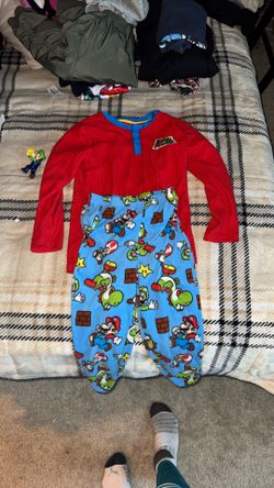 Mario Bros Boys Pajamas 