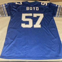 PUMA Detroit Lions STEPHEN BOYD Rare jersey MENS Large Vintage Blue Euc 90s