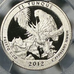 Quarto Dollar 2012 El Yunque Certificado 