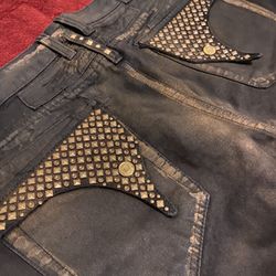 Gold Robin Jeans