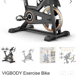 Exercise Bike Vigbody Sport Gold And Black Fully Adjustable 