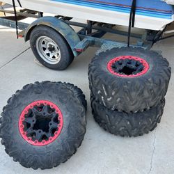 Gently used Can-Am tires and rims
