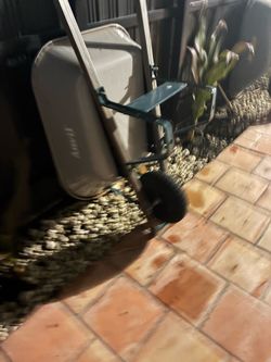 Wheelbarrow With Wooden Handles