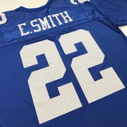 Vintage Emmitt Smith Nike Jersey Dallas Cowboys #22 White 90s Mens