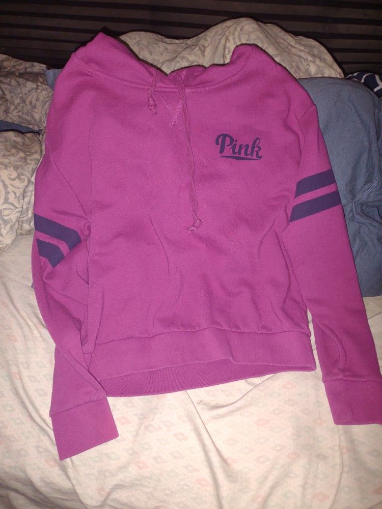 Victoria's Secret Pink Hoodie Sweatshirt Size Small
