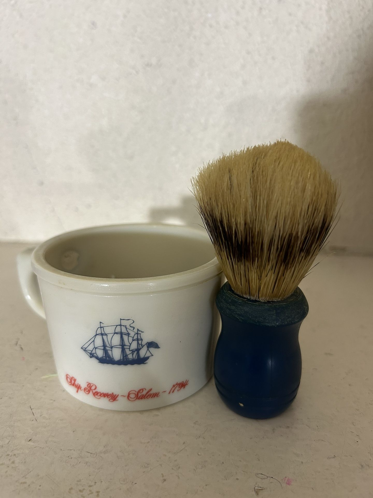 Vintage Old Spice Shave Mug & Brush
