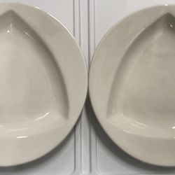Set of 2 TUXTON Dinner Plates 11” in diameter - Never Used