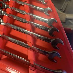 7 Piece Craftsman Ratcheting Wrench Set 